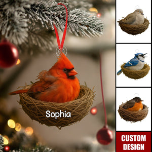 Personalized Christmas Ornament For Bird Lover