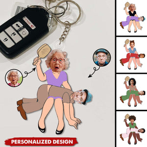 Funny Couple Personalized Keychain
