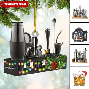 2024 New Release Personalized Alcohol Drink Shaker Ornament