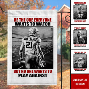 Personalized American Football Flag - Gift For American Football Player