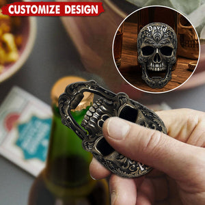 Cool Skull Bottle Opener - Personalized Beer Bottle Opener