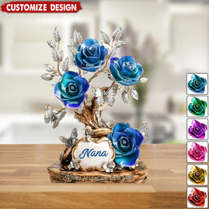 Flowers For Mom - Personalized Mother Custom Shaped Acrylic Plaque