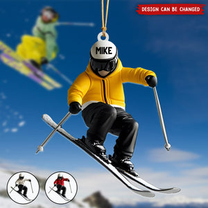 Personalized Skiing Ornament, Gifts For Skiing Lovers-New Release