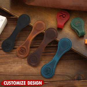 Personalized Leather Magnetic Bookmark - Reader Lover Gifts