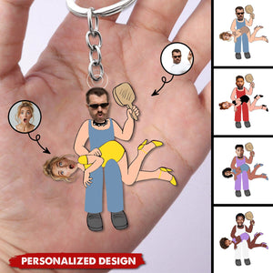 Funny Couple Personalized Keychain