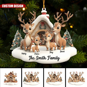 Personalized Reindeer Family Ornament New Release