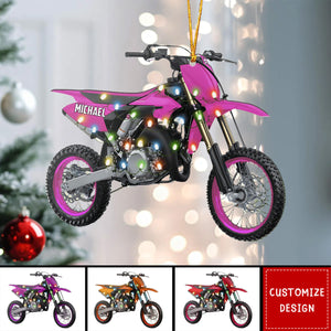 Personalized Motocross Motocycles Christmas Ornament - 2024 New Release
