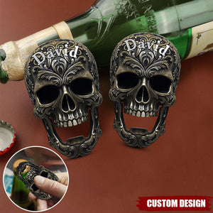 Cool Skull Bottle Opener - Personalized Beer Bottle Opener