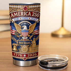 America Stars Stripes Legacy, Stainless Steel Tumbler, Gift For Patriots
