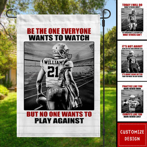 Personalized American Football Flag - Gift For American Football Player