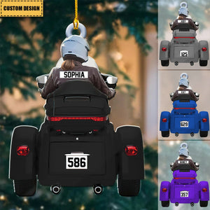 Personalized Biker Christmas Ornament - Gift For Motor Lover - 2024 New Release