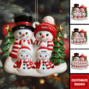 Create A Heartwarming Family Christmas, Personalized Wood Ornament, Gift For Family
