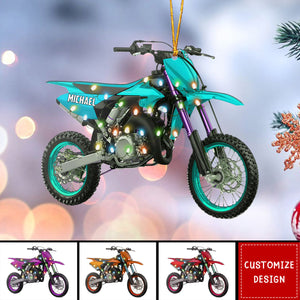 Personalized Motocross Motocycles Christmas Ornament - 2024 New Release