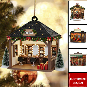 Personalized Barbershop Christmas Ornament