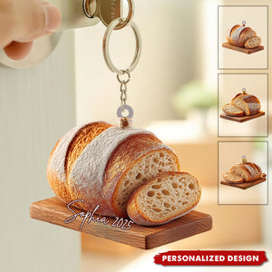 Personalized Sourdough Bread Acrylic Keychain