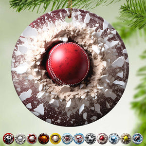 12 Sports Balls Ceramic Ornament - 2024 New Release