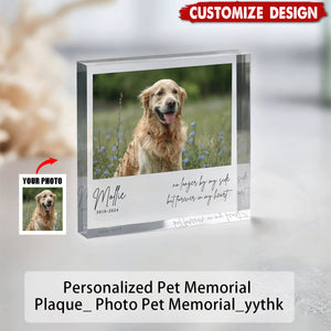 Personalized Pet Memorial Plaque - Pet Loss Keepsake
