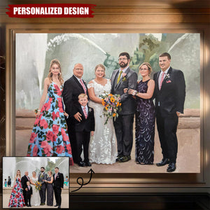 Personalized ORIGINAL Oil Painting From Photo-100% hand-painted-Great Wedding Gift Idea