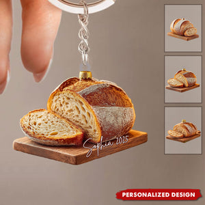 Personalized Sourdough Bread Acrylic Keychain