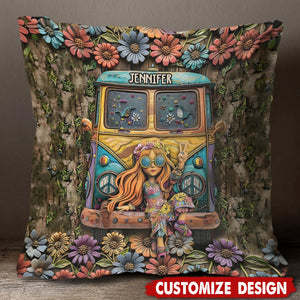 Hippie Soul - Personalized Hippie Pillow