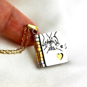 My Incredible Daughter Son Book Necklace