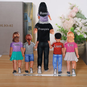 Personalized Dad And Kids Acrylic Plaque