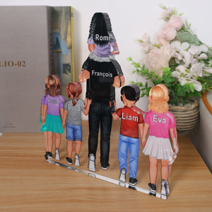 Personalized Dad And Kids Acrylic Plaque