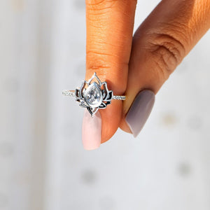 F*ck It and Begin Again Lotus Ring