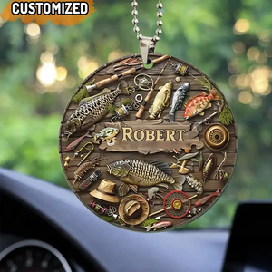2024 New Release – Personalized Fishing Life Christmas/Car Ornament, Christmas Gift For Fishing Lover