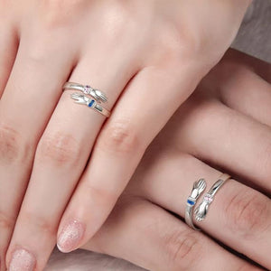 For Granddaughter - Always Keep Me In Your Heart Custom Birthstone Hug Ring