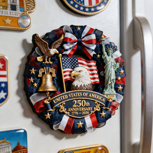 USA 250th Anniversary Acrylic Fridge Magnet