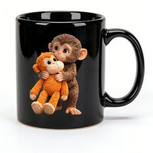 Cute Monkey Couple Mug - Gift For Him & Her