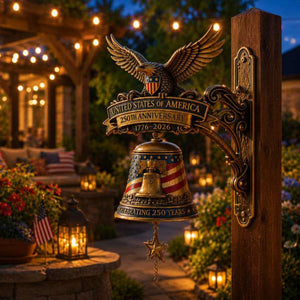 USA 250th Anniversary Door Bell, Patriotic Eagle Resin Doorbell