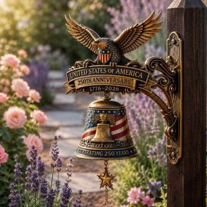 USA 250th Anniversary Door Bell, Patriotic Eagle Resin Doorbell
