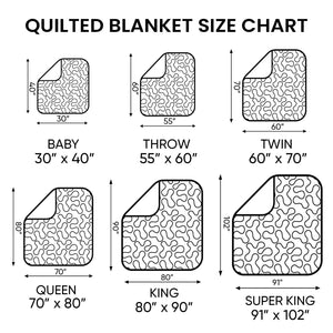 Bulldog Sleeping Quilted Blanket