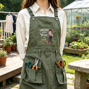 Personalized Garden Tool Apron, Outdoor Gardening Gift For Women, Gardener Apron Gift