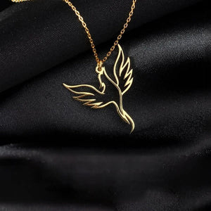 Tough As F*ck Fire Bird Phoenix Necklace