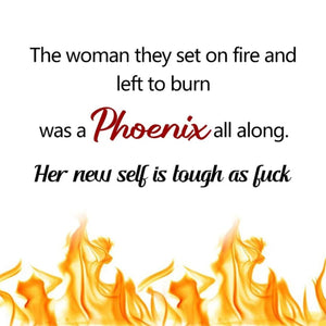 Tough As F*ck Fire Bird Phoenix Necklace