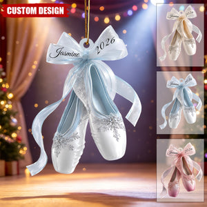 Personalized Ballerina Christmas Ornament, Gift For Ballet Lovers
