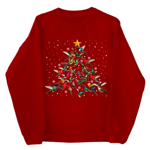 Hummingbirds Tree Sweatshirt - Gift For Bird Lovers
