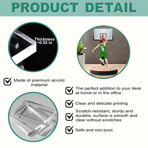 Personalized Basketball Player Jumping Dunking Acrylic Plaque - Gift For Basketball Lovers