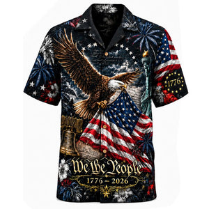 USA 250 Years of Freedom Hawaiian Shirt - Personalized Gifts