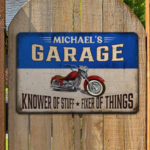 Fixer And Knower - Personalized Custom Metal Sign