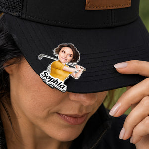 Golf Character And Name Gift For Golf Players, Golf Lover - Personalized Golf Ball Marker