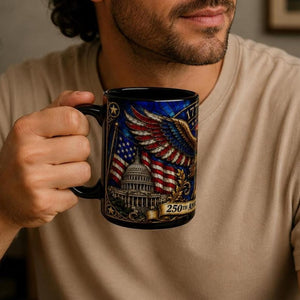 Patriotic 250th Anniversary Mug - Gift For Dad