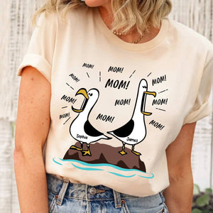Seagull Mom Mom Mom - Personalized Shirt - Funny Mother's Day Gift For Mom