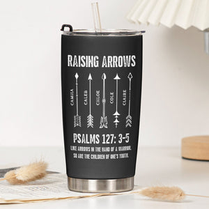 Raising Arrows Personalized Tumbler, Christian Father's Day Gift For Dad