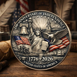 250th Anniversary U.S. Independence Coin - Declaration of Independence Historical Collectible