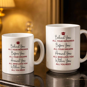 Behind You All Your Memories, Coffee Mug, Gift For Graduates