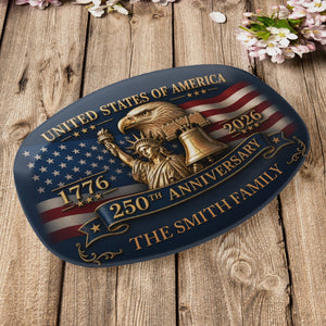 United States Of America 250Th Anniversary - Personalized Platter
